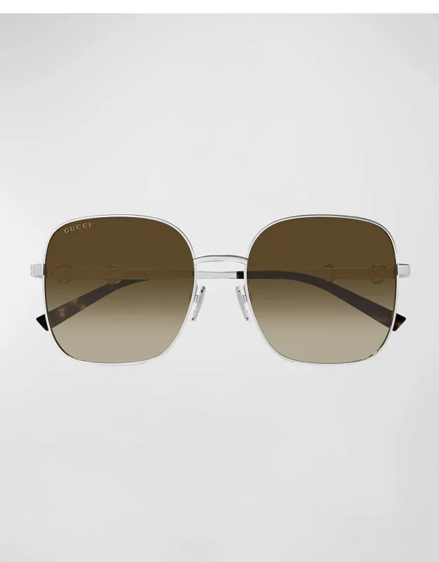 58mm Metal Square Sunglass