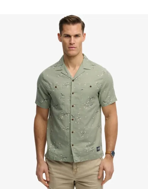 Short Sleeve Printed Beach Shirt