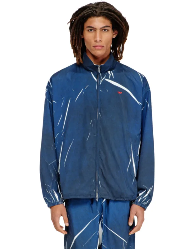 Light Jacket With Denim-effect Print