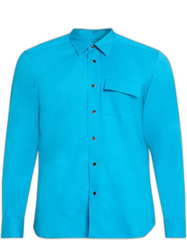 Cashmere Pocket Button-down Shirt