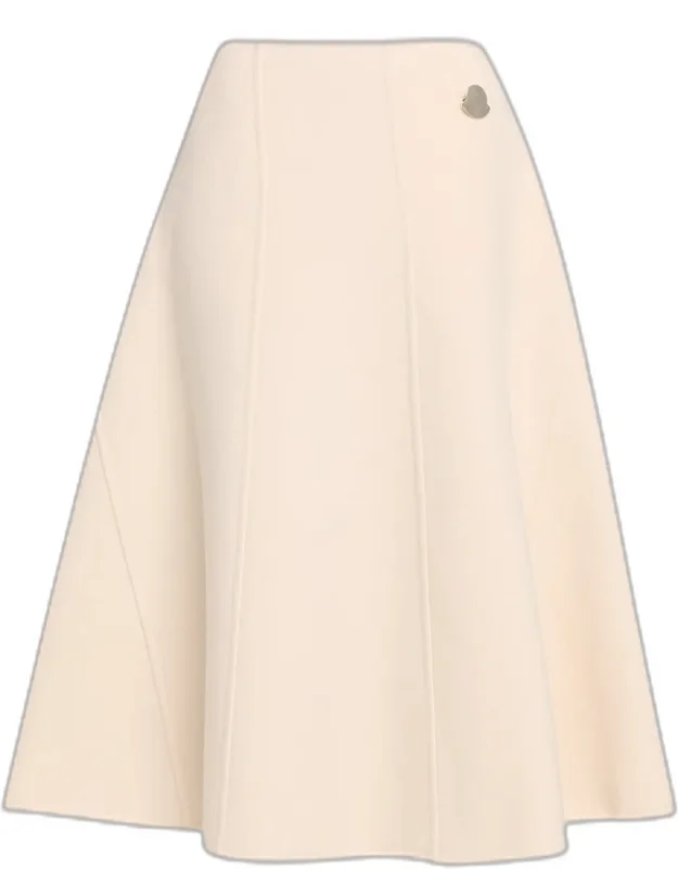 Wool Midi Skirt