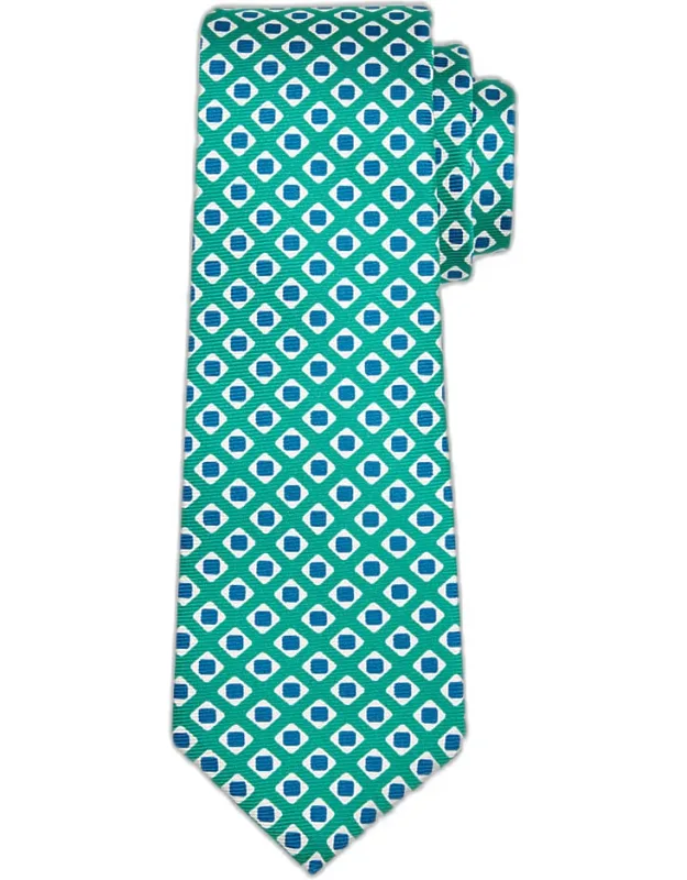 Geometric Square Silk 7-fold Tie