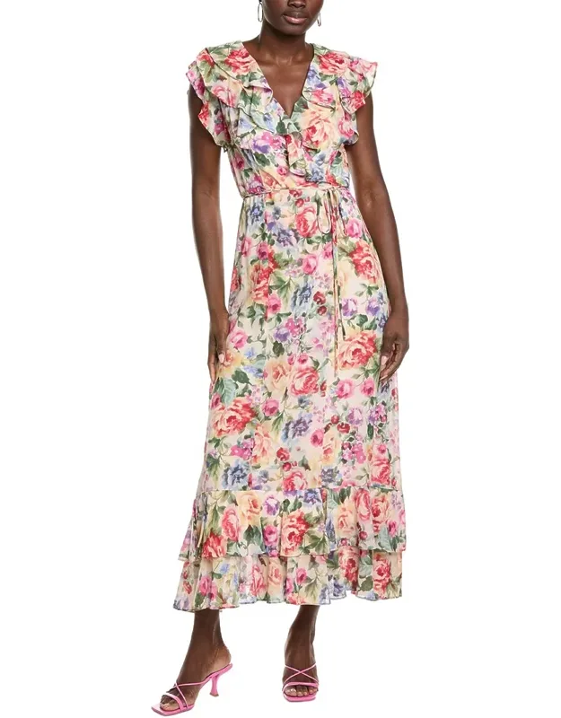 Chiffon Crepe Sleeveless Maxi Dress