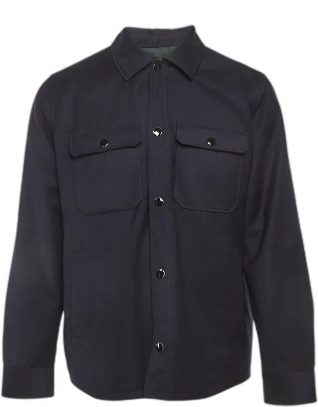Wool Button Front Jacket