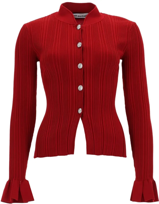 Cardigan With Jewel Buttons