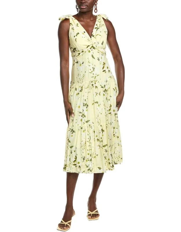 Crinkle Viole Midi Dress