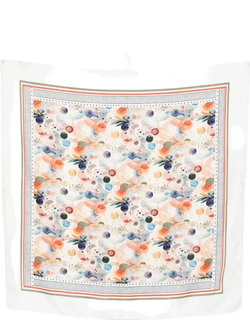 Patterned Border Scarf