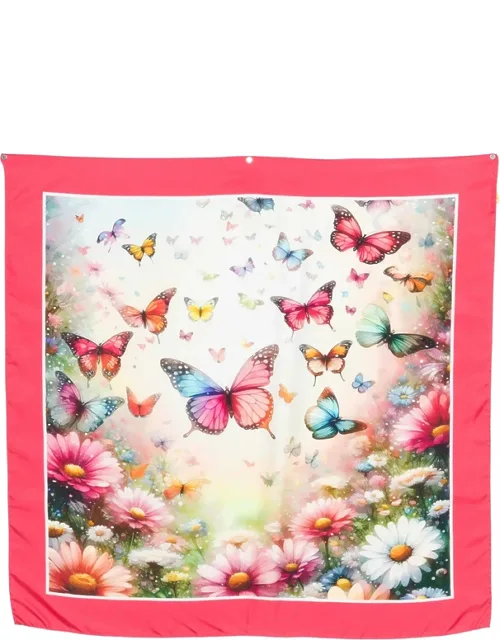 Butterfly-print Scarf