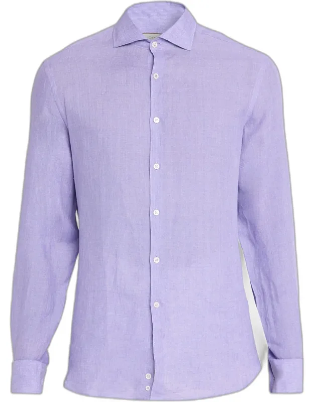 Solid Linen Sport Shirt