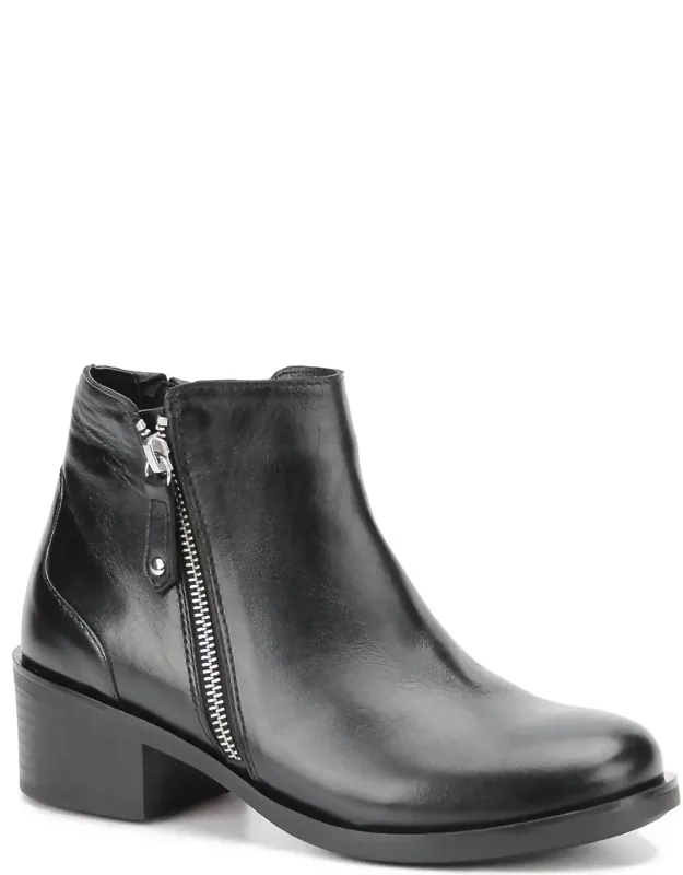 Dixon Bootie - W Wide With Dual Zippers And Extra Arch Support