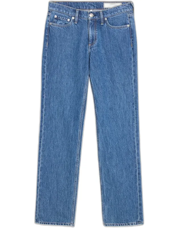 Harlow Low-rise Straight-leg Denim Jeans