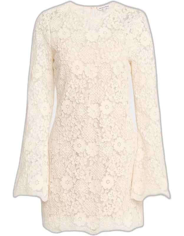 Teresia Floral Lace A-line Minidress