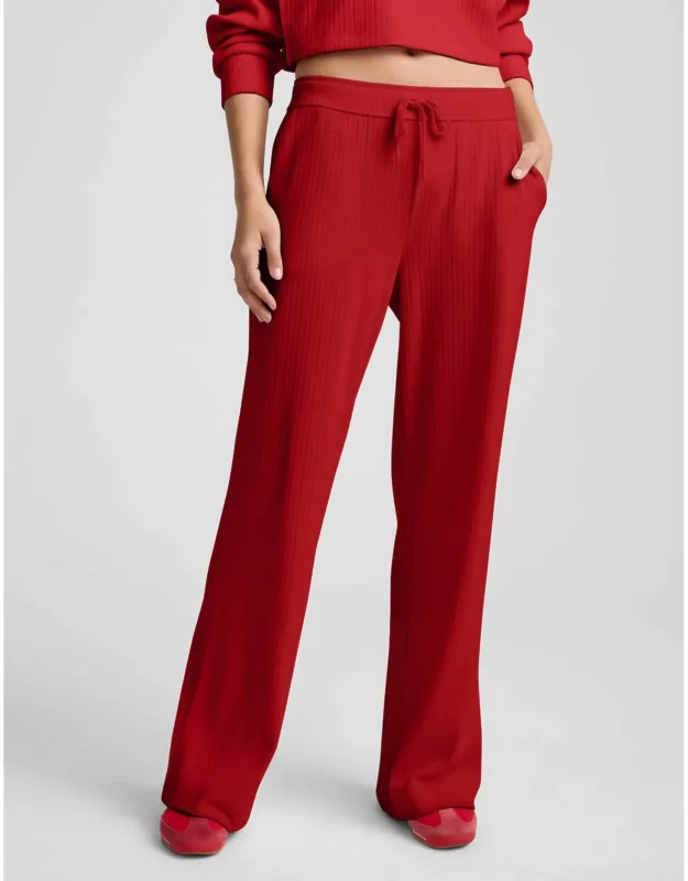 Breathe Easy Ribbed Leg Pants