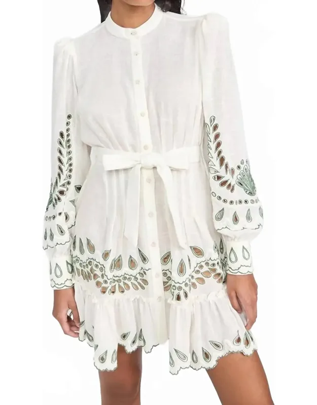 Alya Short Dress With Belt