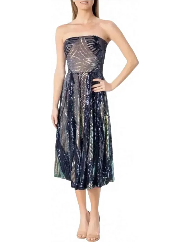 Sequin Fit & Flare Dress