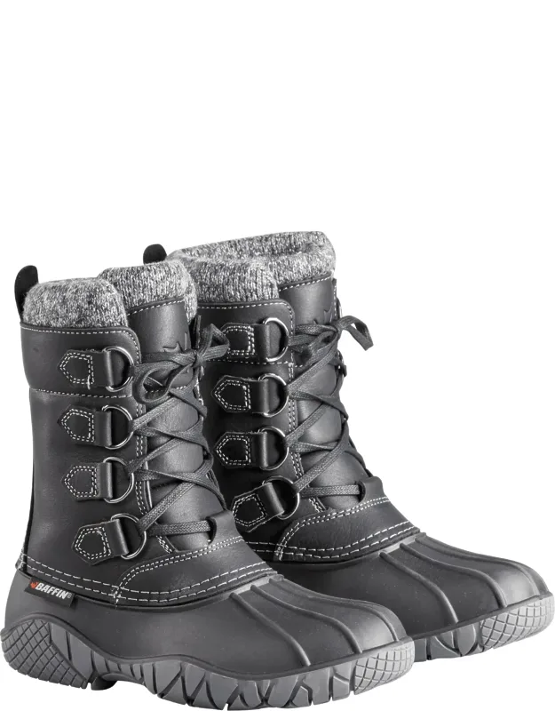 Yellowknife Cuff Leather Insulated Snow Boots