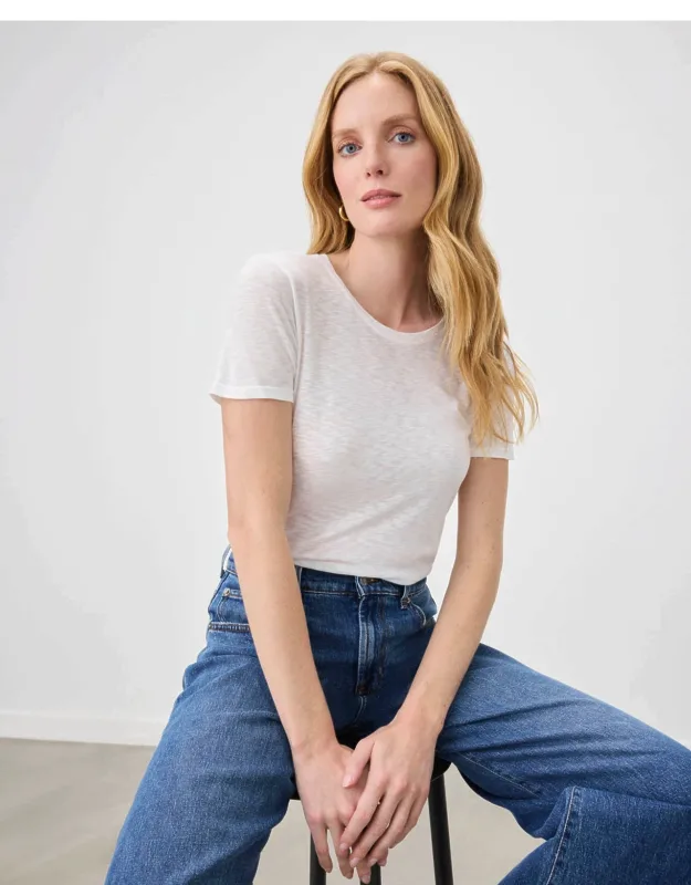 Zoe Slub Crew Neck Tee
