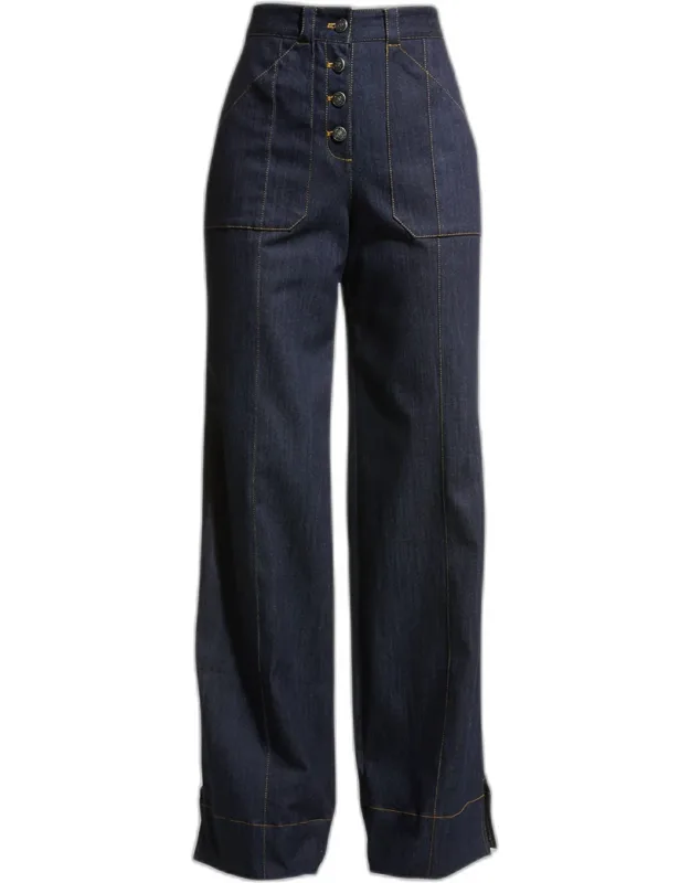 Straight-leg Pants