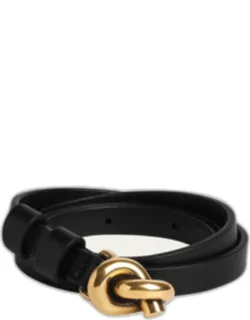 Knot Buckle Leather Belt