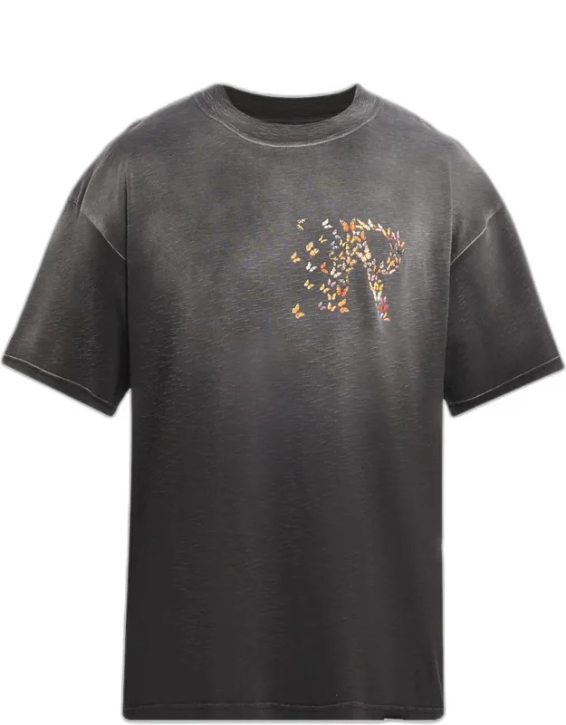 Butterfly Initial Relaxed Cotton T-shirt