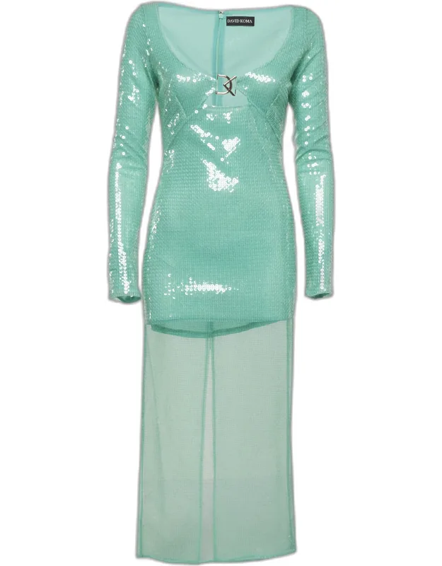 Sequin Midi Dress