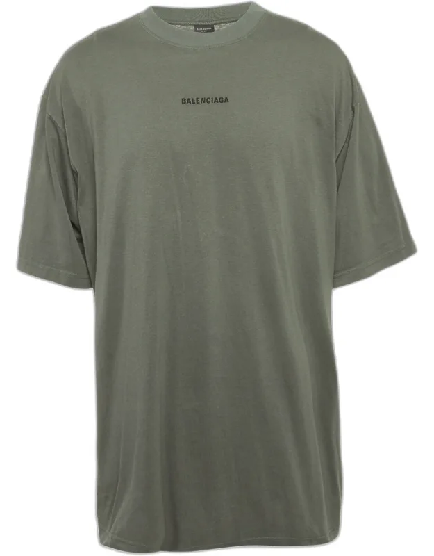Arabic Logo Embroidered Jersey T-shirt
