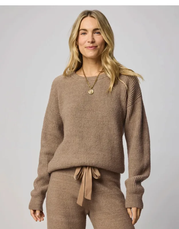 Stassi Satin Tie Sweater