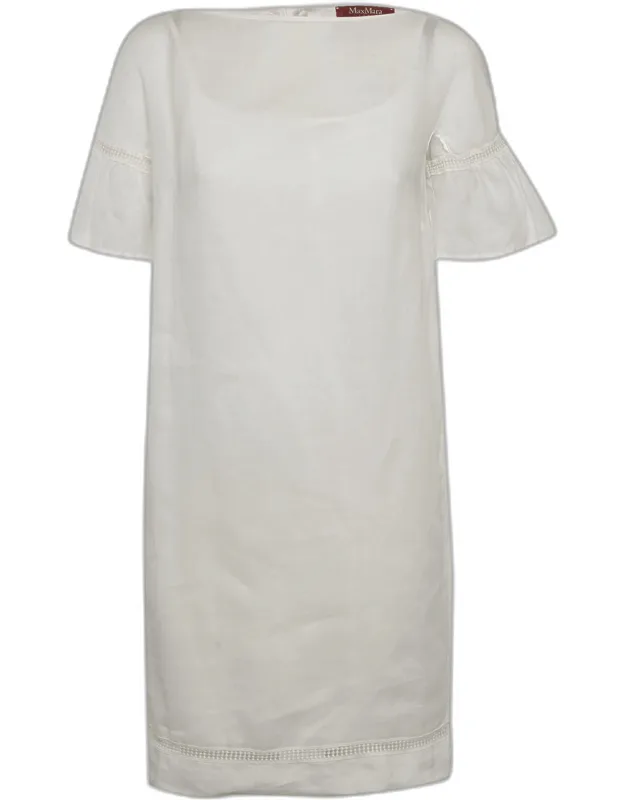 Cotton Flared Sleeve Short Dress