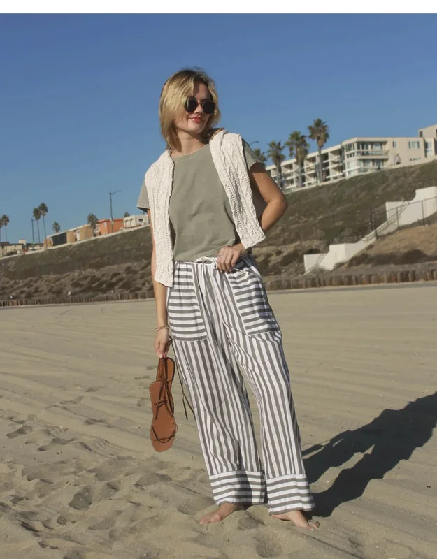 Ella Contrast Stripe Pants