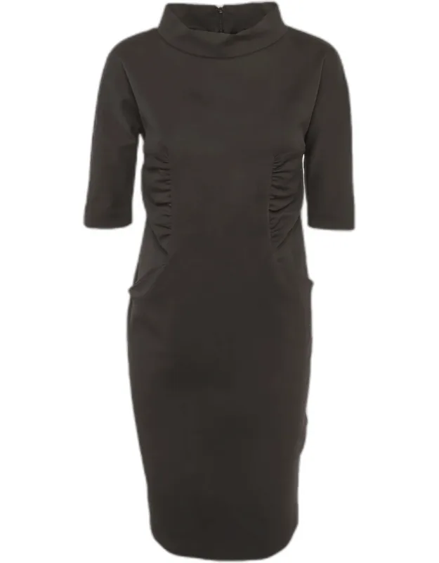 Gabardine Short Dress