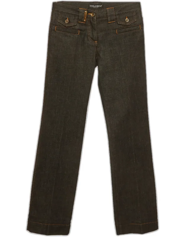 _black Denim Slim Fit Jeans Xs/waist 26" With Confident City Ready Look_