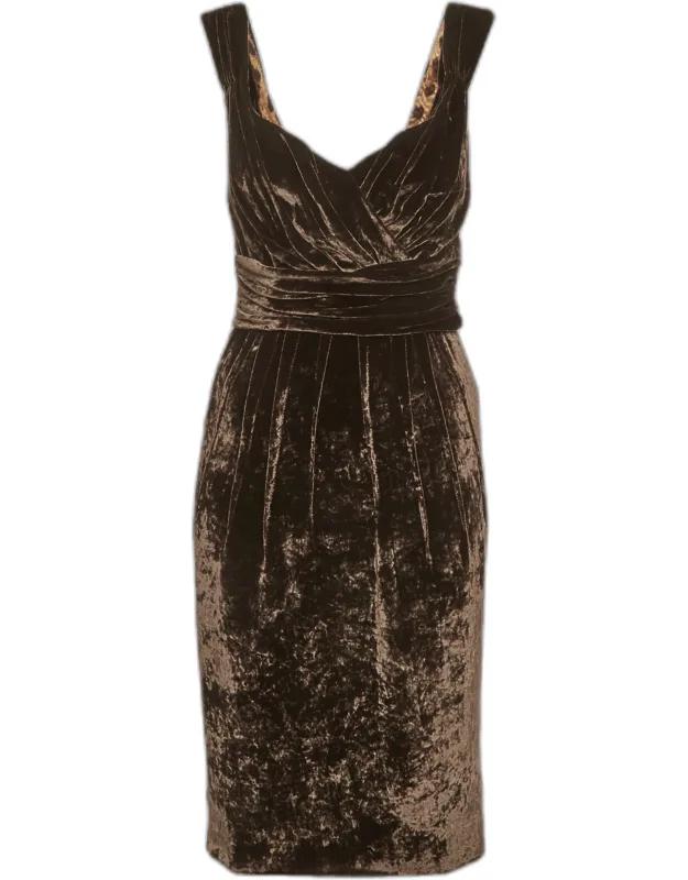 Velvet Draped Mini Dress