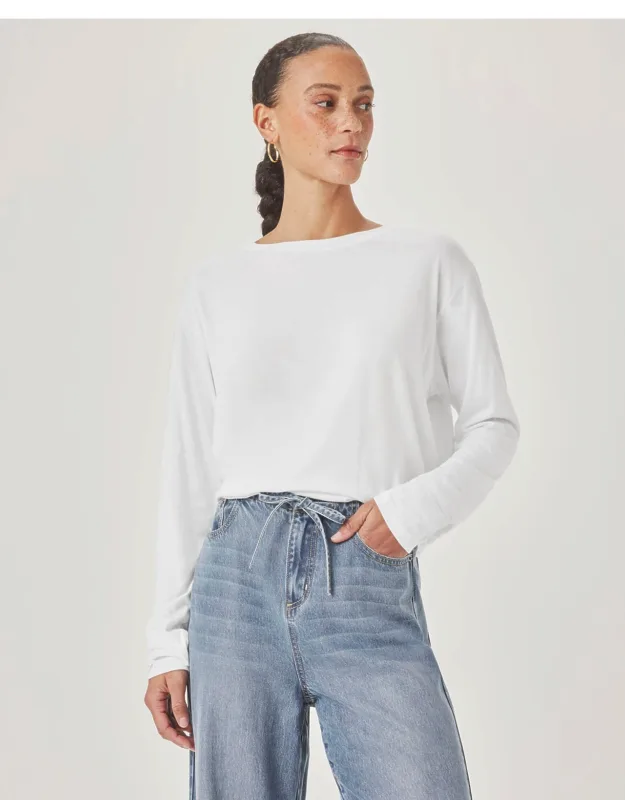 The Lila Climate Beneficial Verified Cotton Long Sleeve Tee