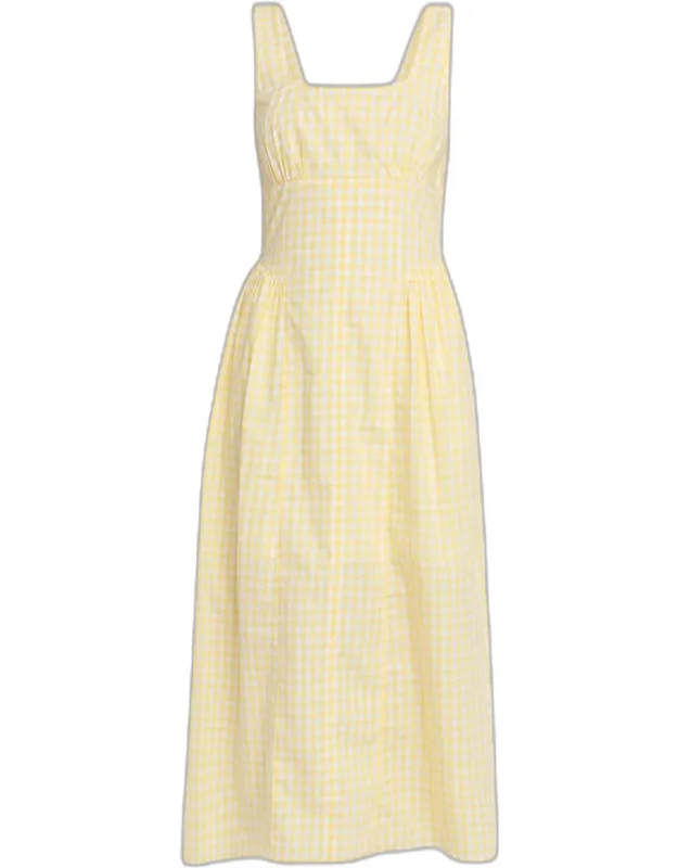 Cadence Gingham Midi Dress