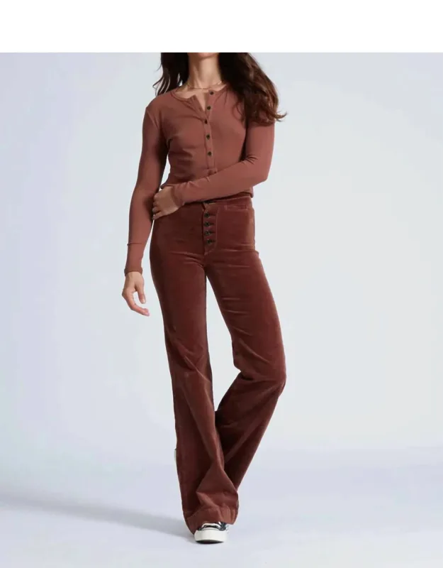 Brighton Wide Leg Velvet Jeans