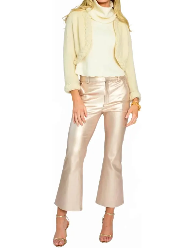 Metallic Denim Jeans