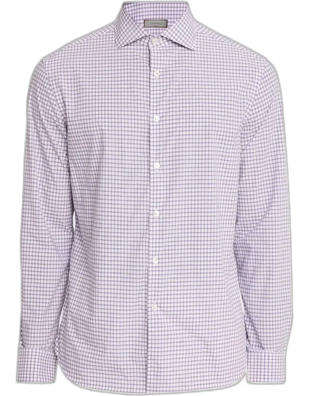 Grid Check Cotton Sport Shirt