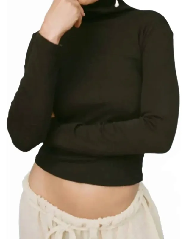 Turtleneck Long Sleeve Tee