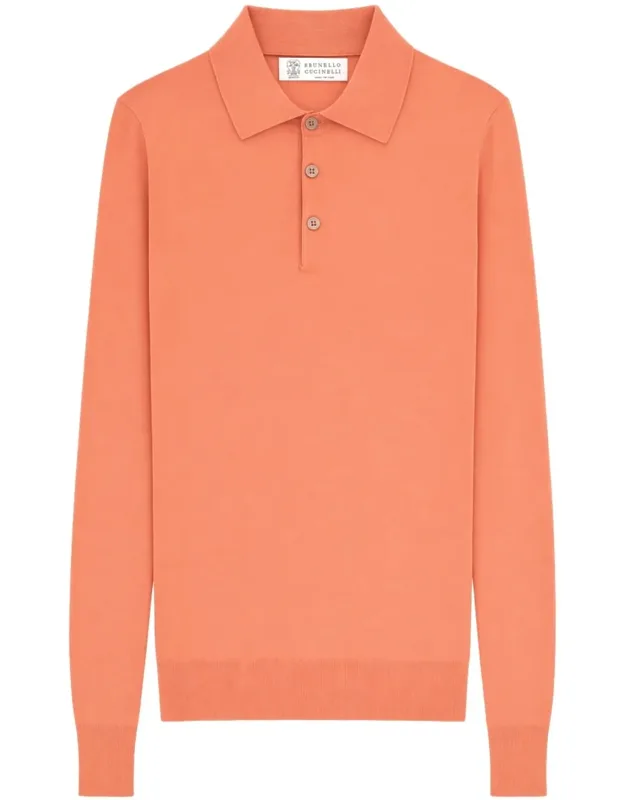 Cotton Knit Polo Shirt