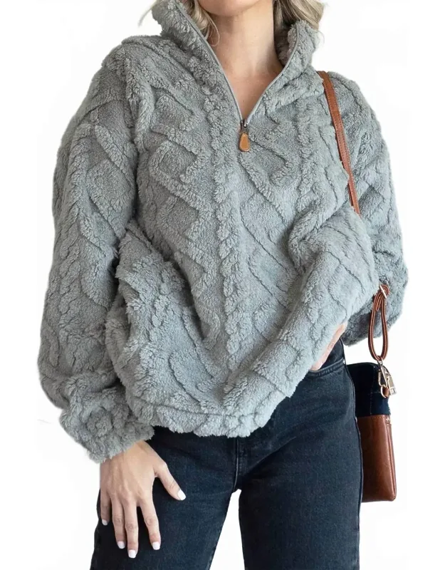 Sherri Textured Sherpa Top