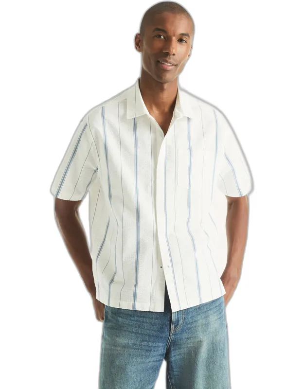 Striped Dobby Short-sleeve Shirt