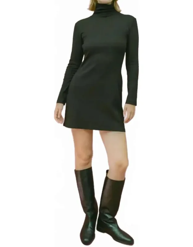Turtleneck Mini Dress