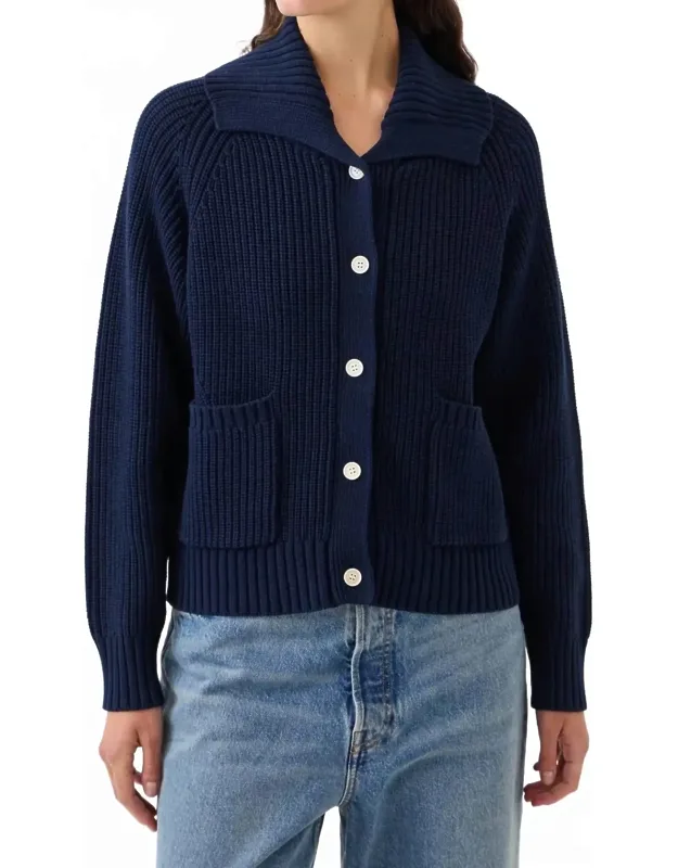 Cotton Cardigan With Patch Pockets