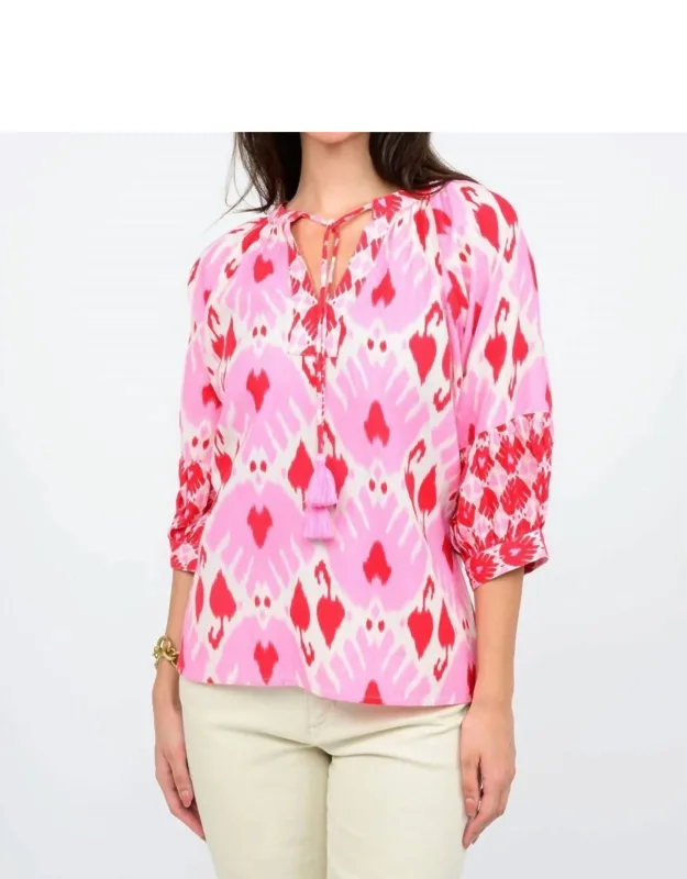 Ikat Your Heart Top