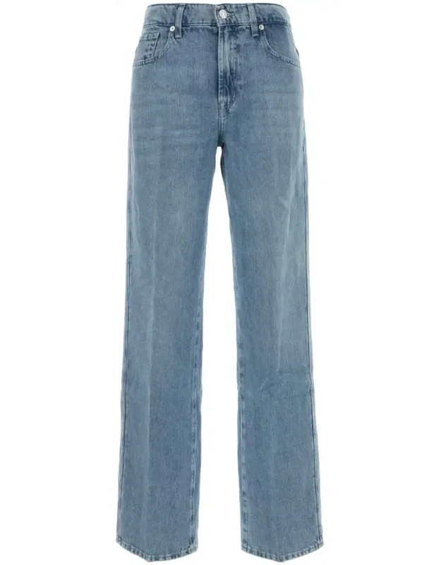 Denim Stove Pipe Jeans