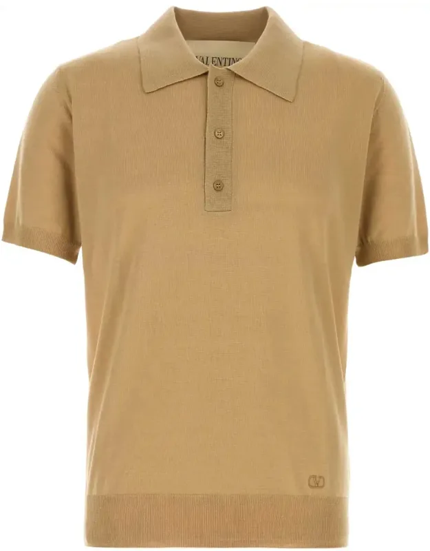 Camel Wool Polo Shirt