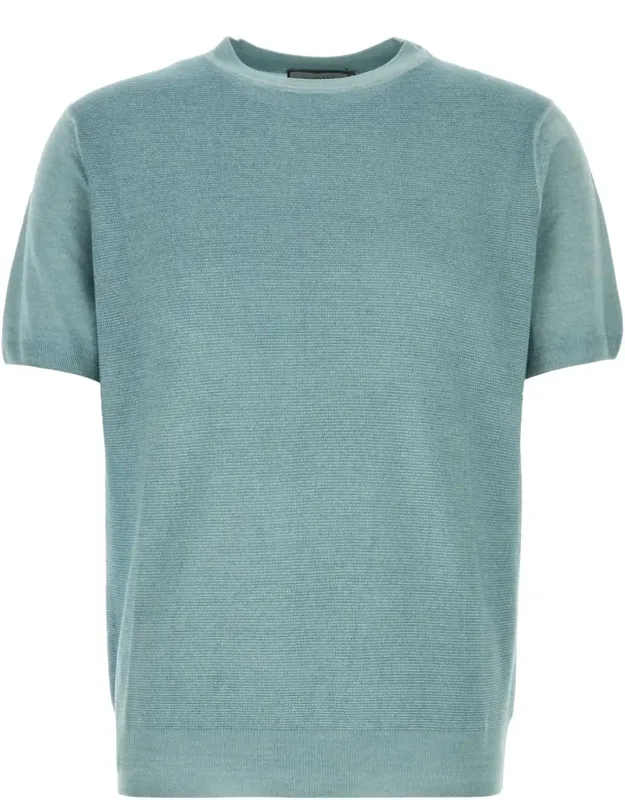 Light Blue Knit T-shirt