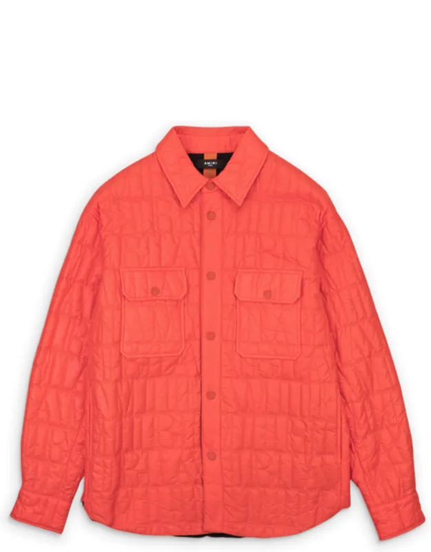 Quilted Logo Over Shirt
