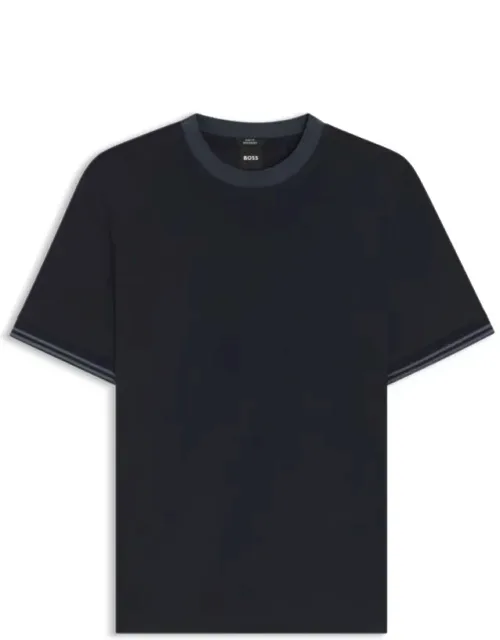 Contrast-tipping Slim-fit T-shirt