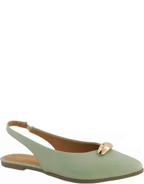 Pointed Toe Slingback Ballet Flats